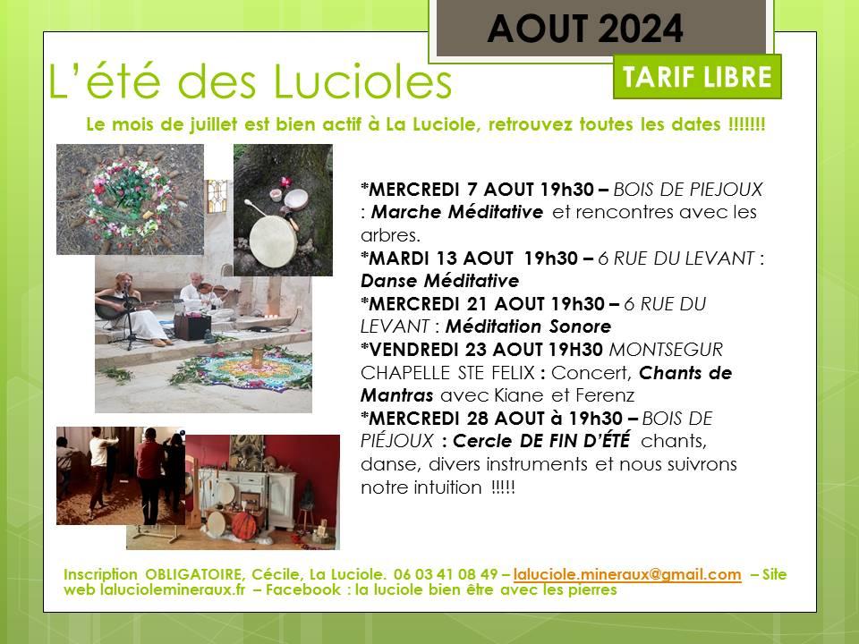 L ete des lucioles aout 2024